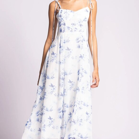 Layla Dress Blue - Picture 3 of 5